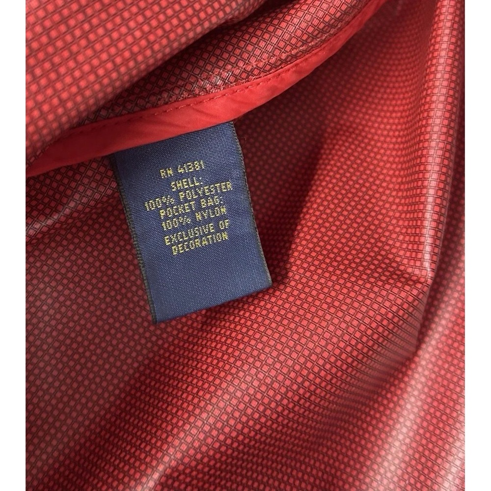 Polo Golf Ralph Lauren Men's Red Large 1/2 Zip Short Sleeve Golf Jacket (A3) - Picture 3 of 4